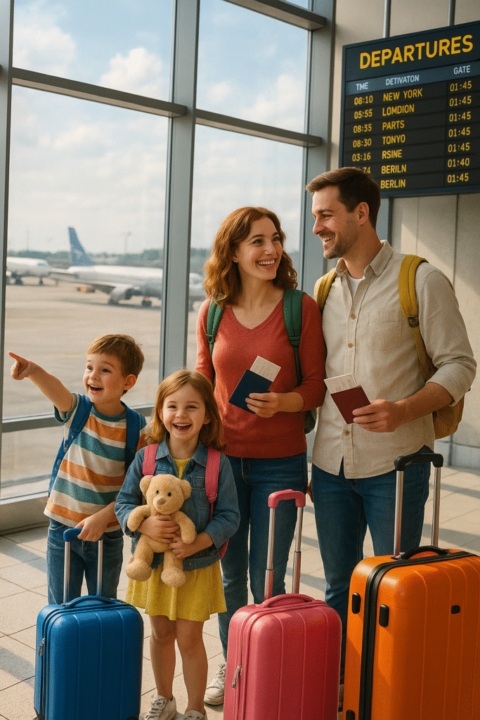 Family holiday destinations planning and travel preparation