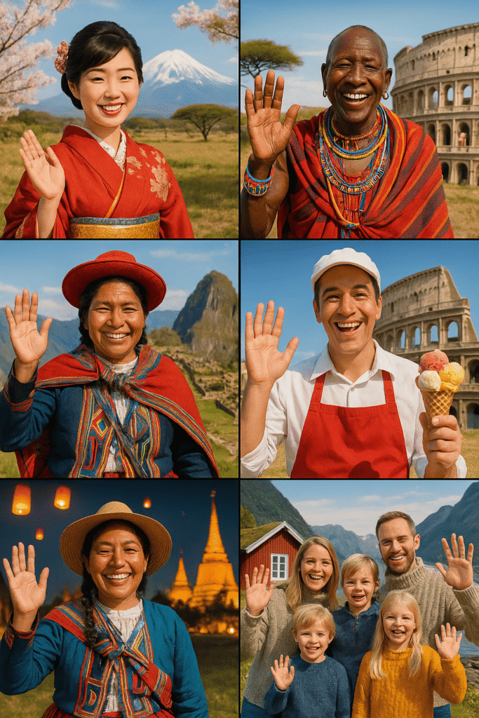 Tourist friendly country in the world destinations showcasing welcoming locals and beautiful landscapes"